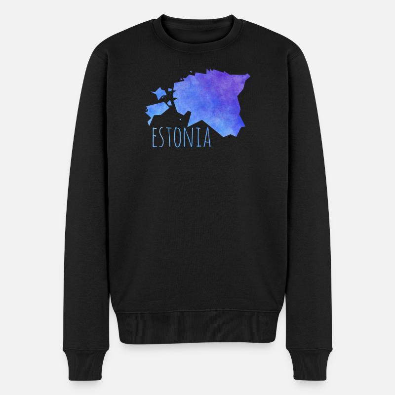 estonia - Pull Premium bio Homme - noir