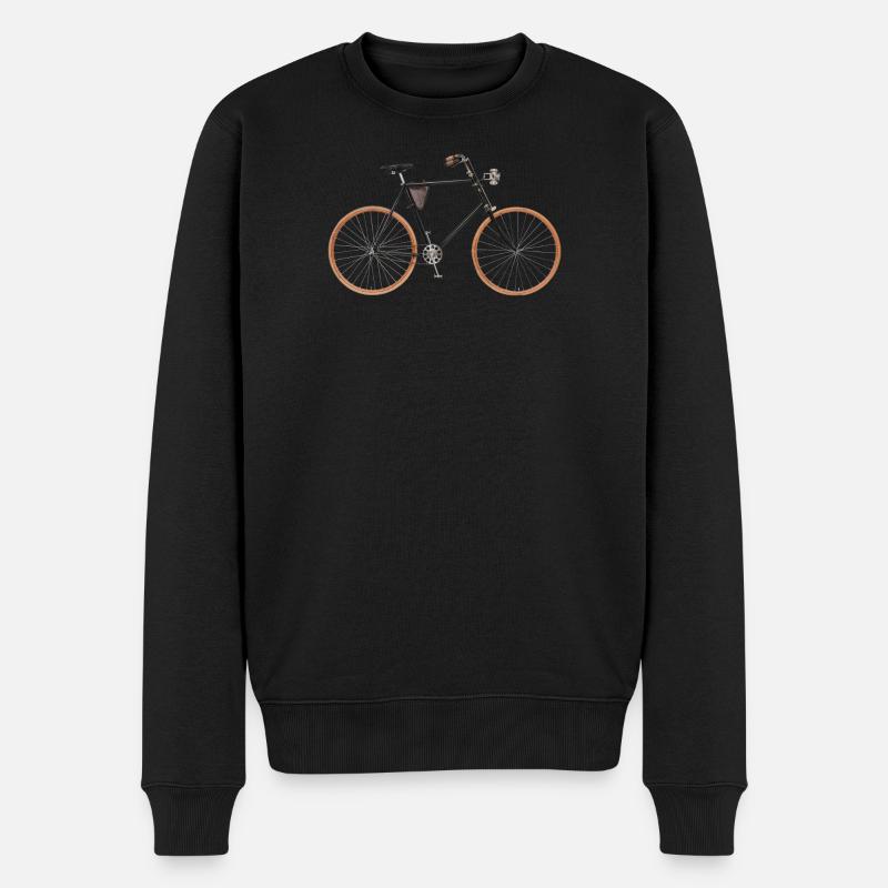 Saftey Fahrrad - Männer Premium Bio Pullover - Schwarz
