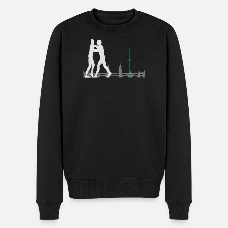 Berlin - Männer Premium Bio Pullover - Schwarz