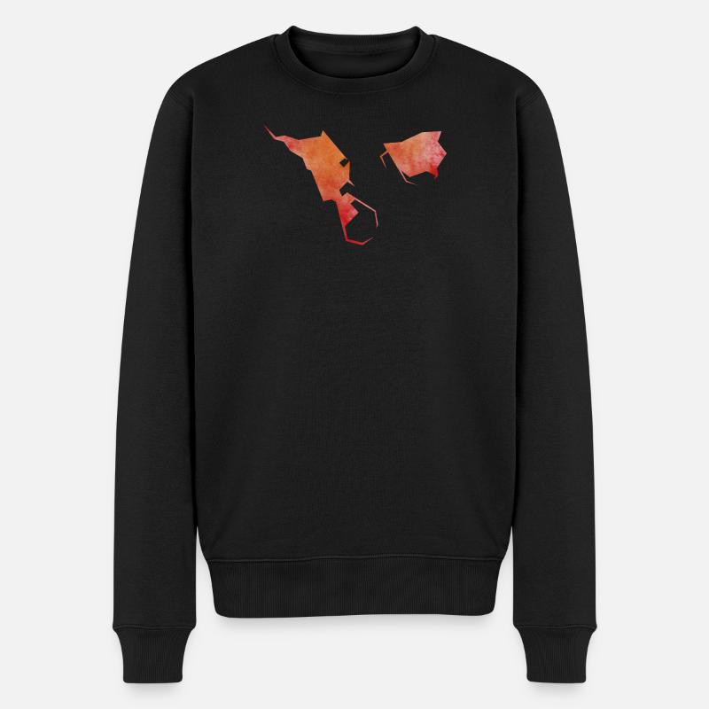 helgoland - Männer Premium Bio Pullover - Schwarz