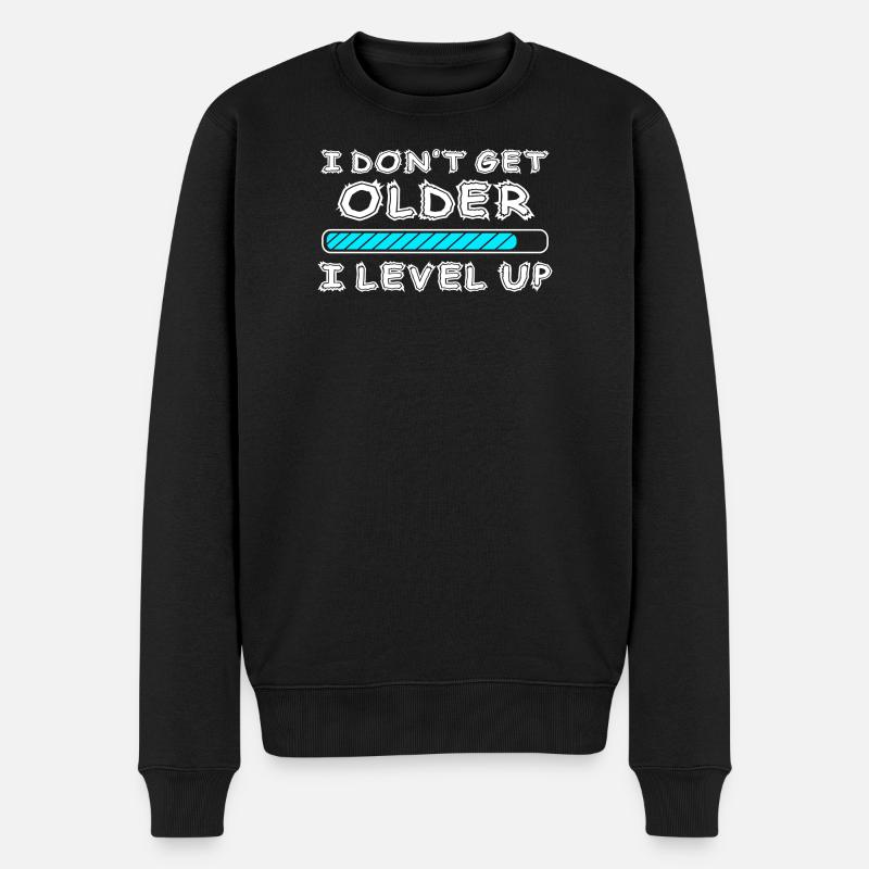Funny Gaming - Männer Premium Bio Pullover - Schwarz