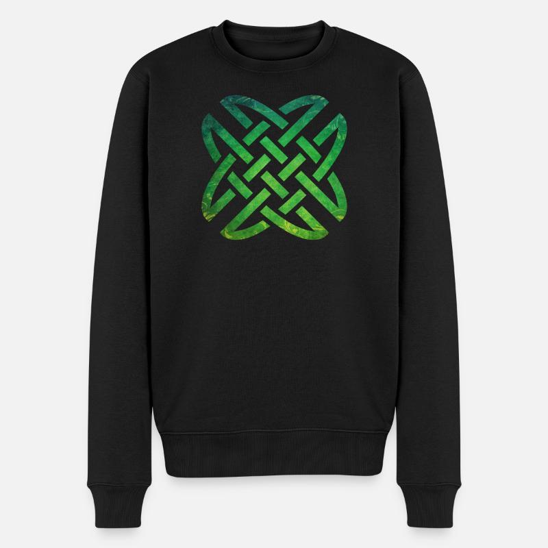 Celtic Knot - Männer Premium Bio Pullover - Schwarz