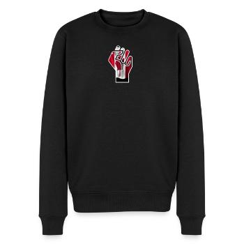 Canada Power Geschenk - Männer Premium Bio Pullover - Schwarz - Vorne - Nico (187cm)