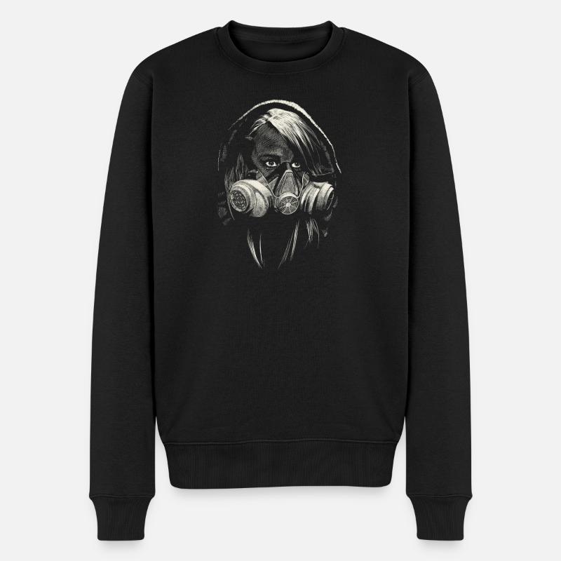 graffiti - Männer Premium Bio Pullover - Schwarz