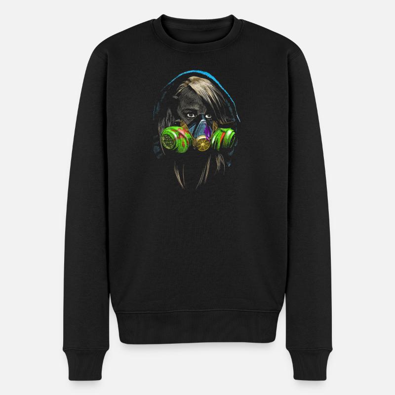 graffiti - Pull Premium bio Homme - noir