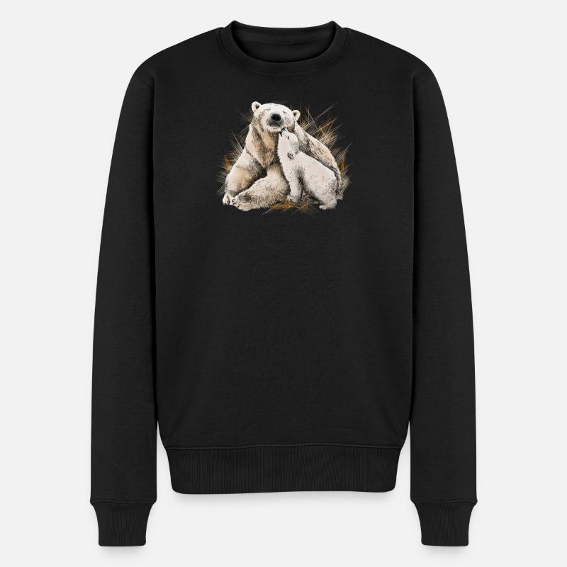 Icebear - Pull Premium bio Homme - noir