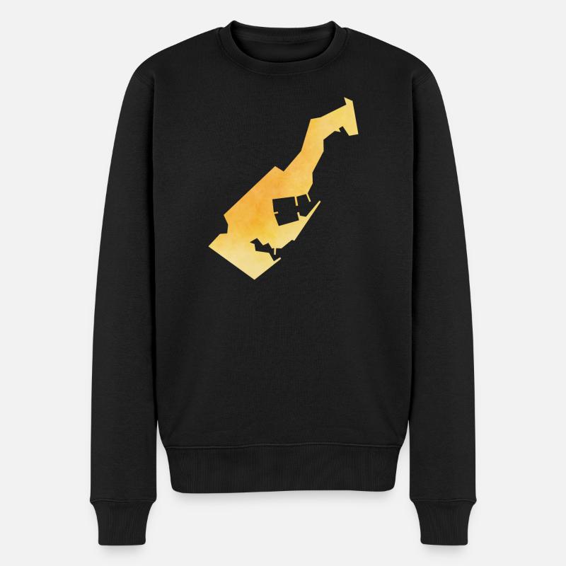 Monaco - Männer Premium Bio Pullover - Schwarz