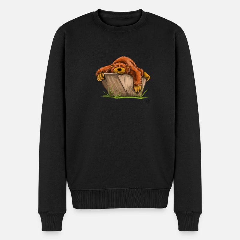 Chile out-Bär - Männer Premium Bio Pullover - Schwarz