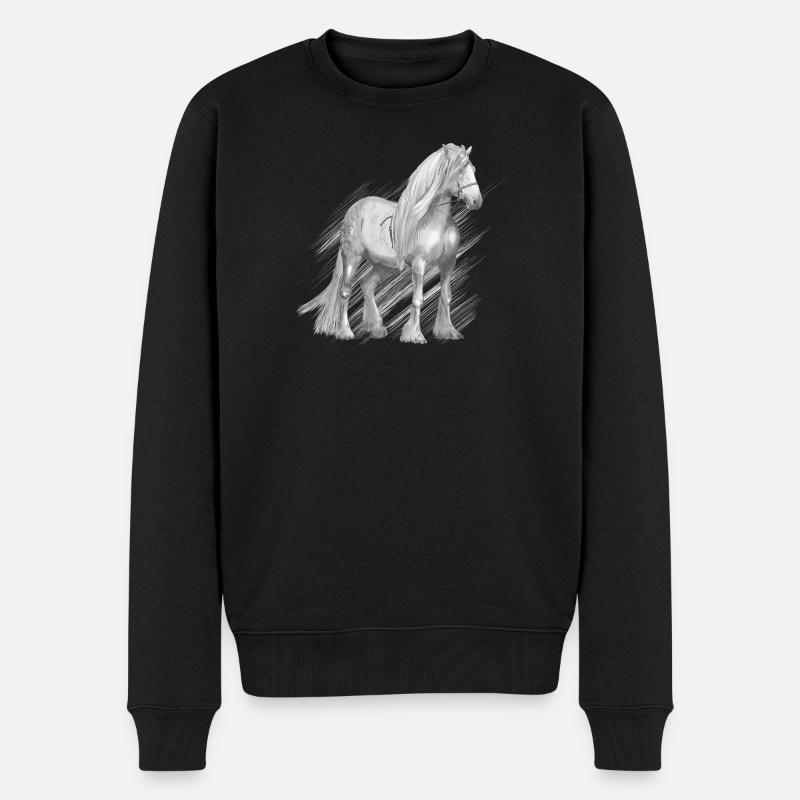 Kaltblüter - Männer Premium Bio Pullover - Schwarz