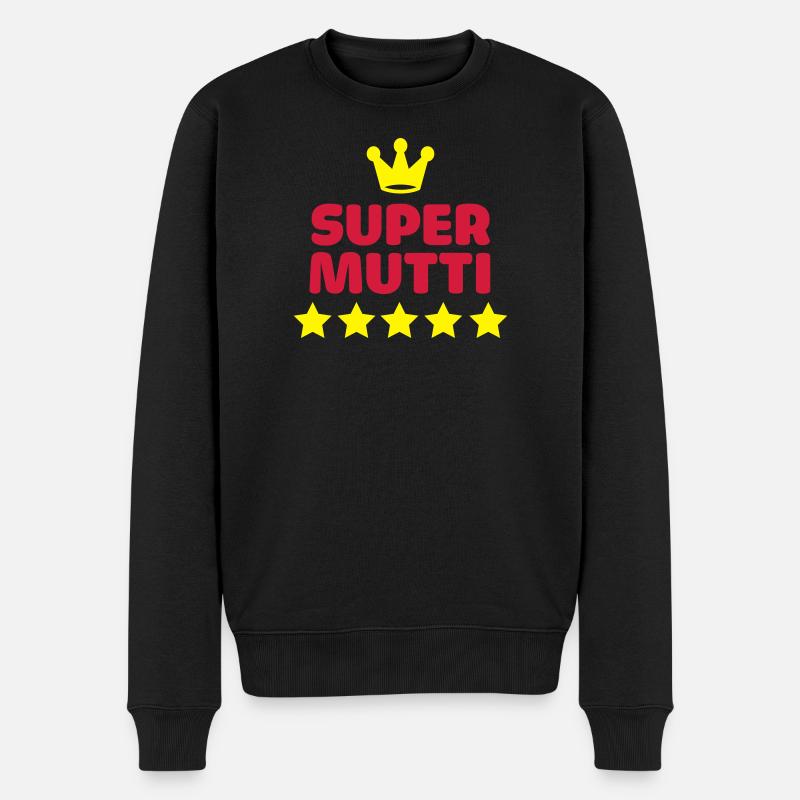 Super super maman maman mère - Pull Premium bio Homme - noir
