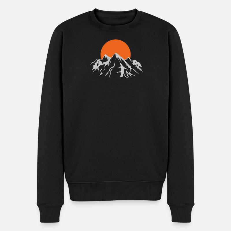 Montagnes - Pull Premium bio Homme - noir