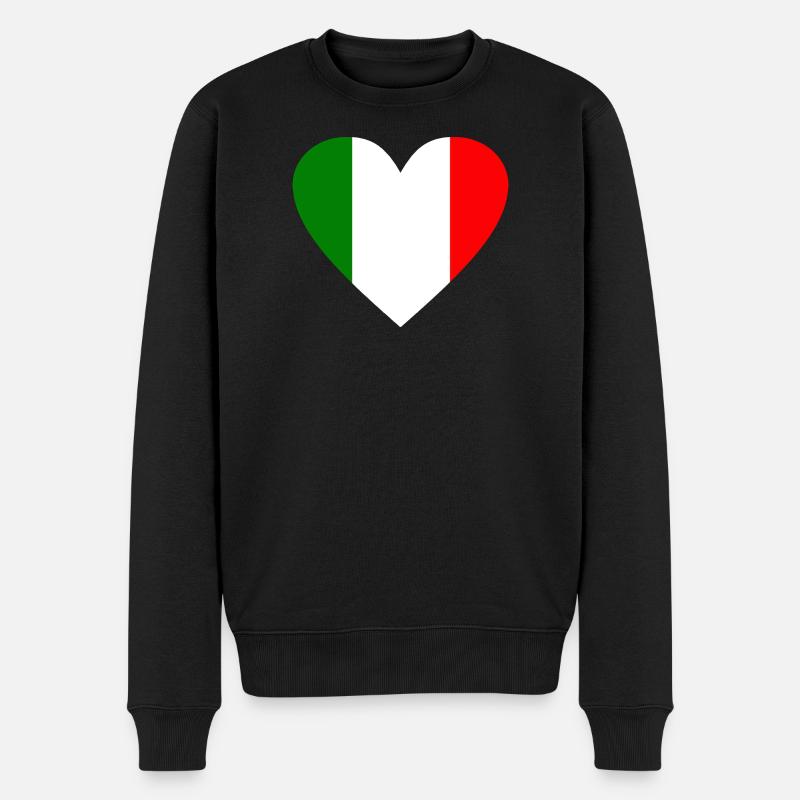 Italie - Pull Premium bio Homme - noir
