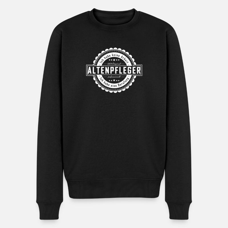 ALTENPFLEGER - Männer Premium Bio Pullover - Schwarz