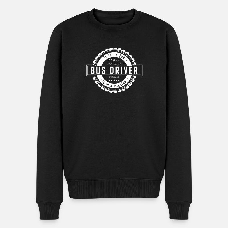 conducteur - Pull Premium bio Homme - noir
