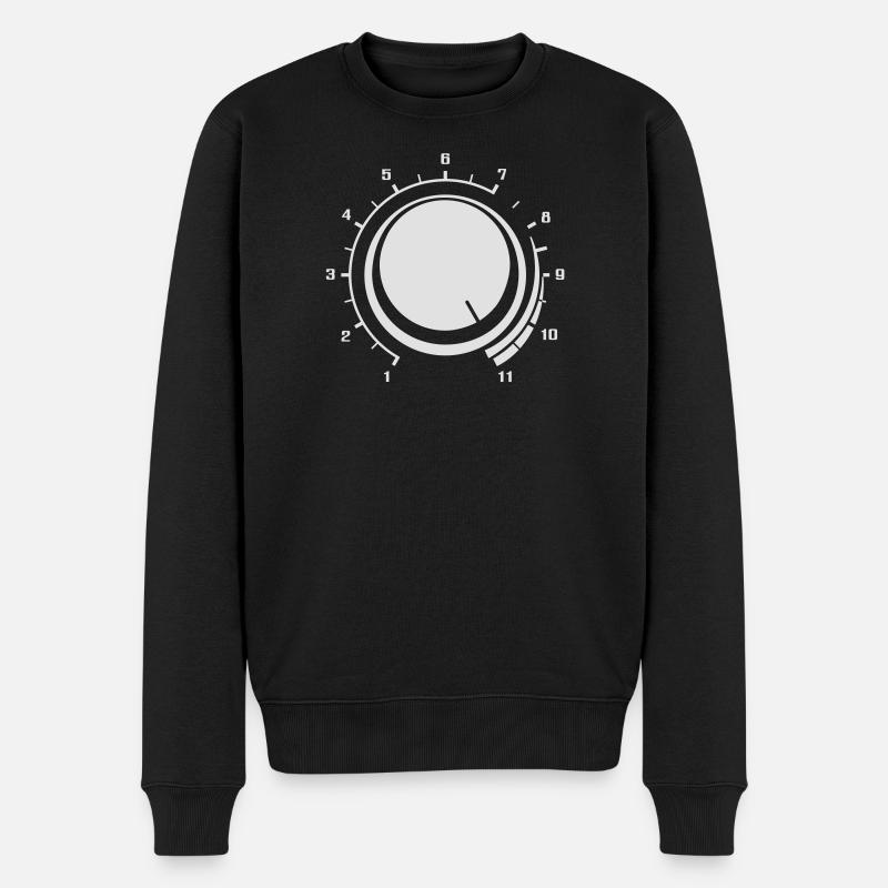 Volume Up -  Equalizer Musik DJ Geschenk - Männer Premium Bio Pullover - Schwarz
