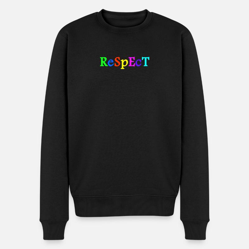 Respect Acceptation Tolérance Reconnaissance Validité - Pull Premium bio Homme - noir