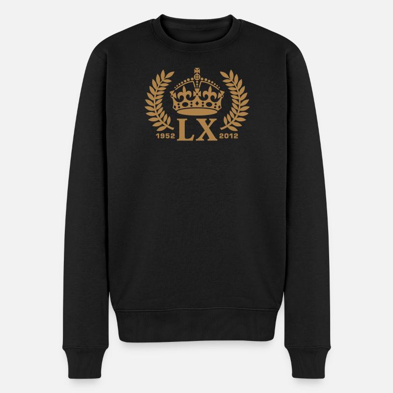 Jubilé de diamant anglais Queen - Pull Premium bio Homme - noir