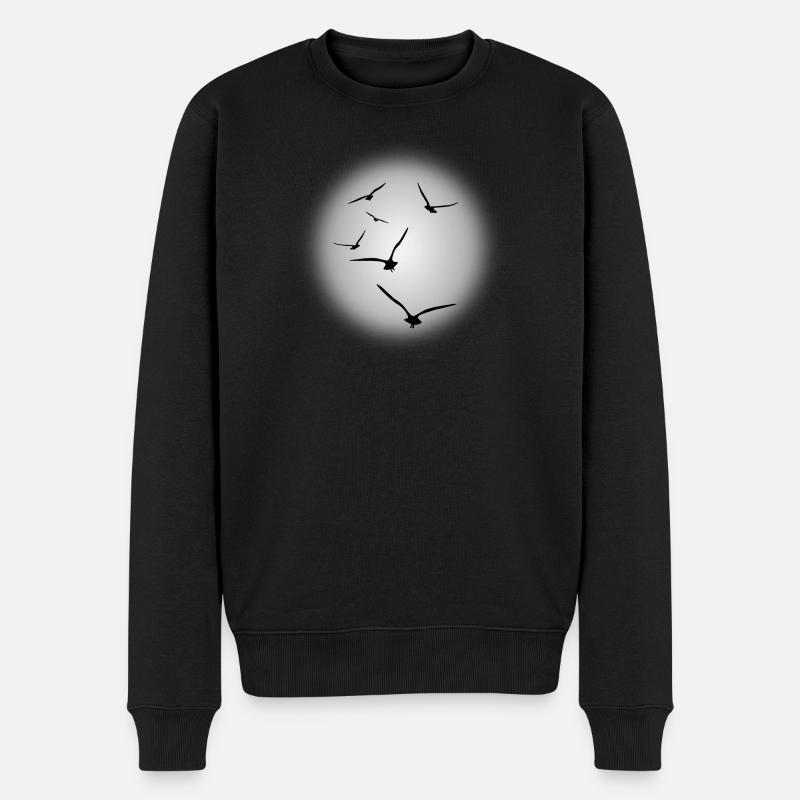 vol d'oiseaux - Pull Premium bio Homme - noir