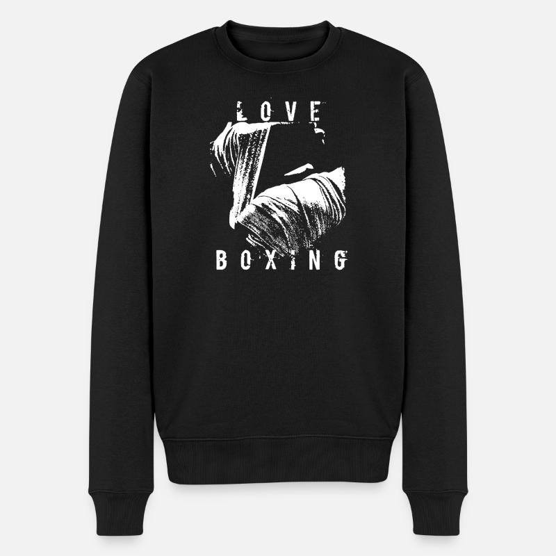 Amour boxe t-shirt - Pull Premium bio Homme - noir