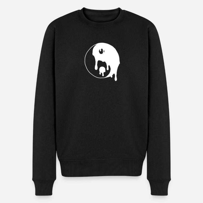 Yin Yang - Pull Premium bio Homme - noir