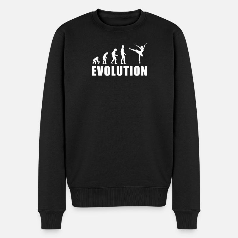 EVOLUTION BALLET ballet dancer gift - Men's Premium Organic Jumper - black