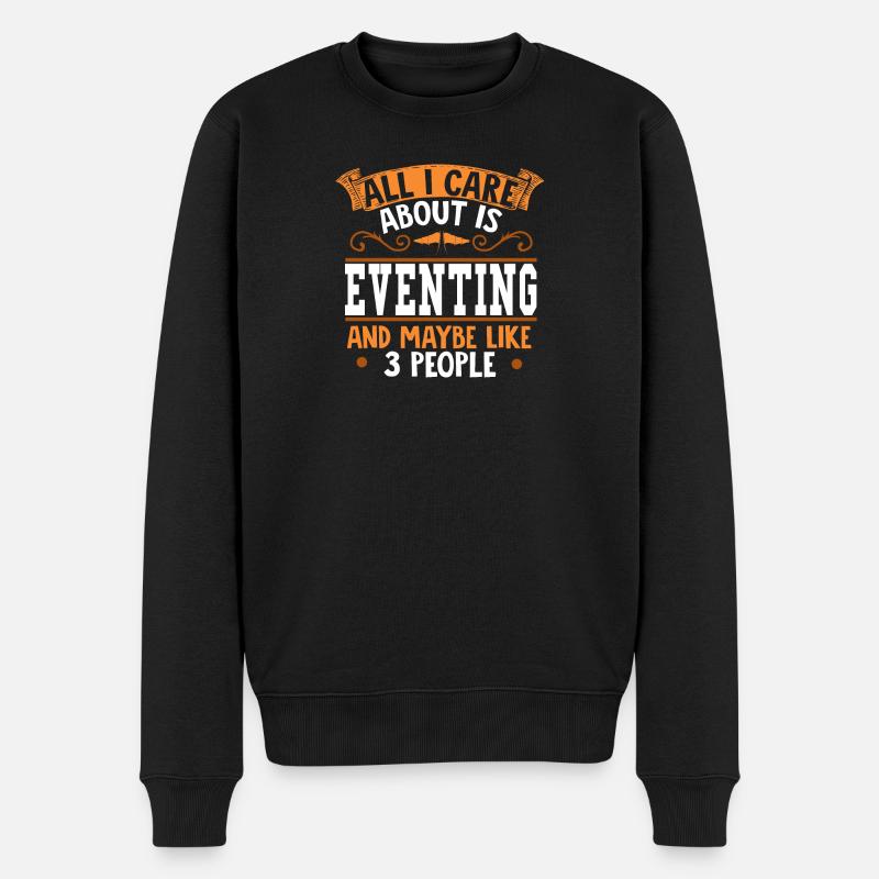 Humorvolles Party-Motiv - Männer Premium Bio Pullover - Schwarz