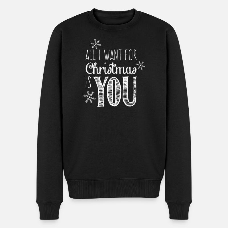 Tout ce que je veux pour Noël c'est toi - Noël - Pull Premium bio Homme - noir