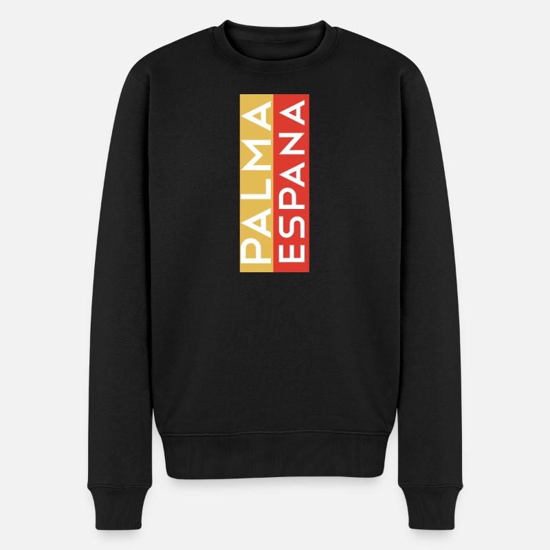 Palma Espana Souvenir T-Shirt Pullover - Männer Premium Bio Pullover - Schwarz