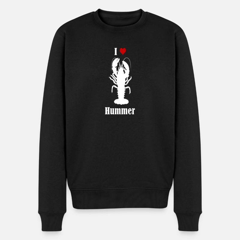 I Love Hummer - Männer Premium Bio Pullover - Schwarz