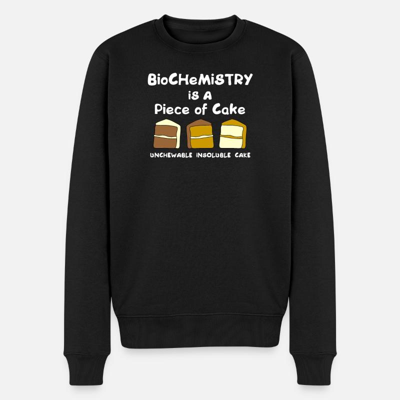 Biochemie-Kuchen - Männer Premium Bio Pullover - Schwarz