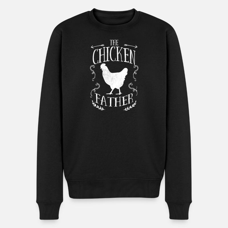 Poulet Hommes Le Père Poulet - Pull Premium bio Homme - noir