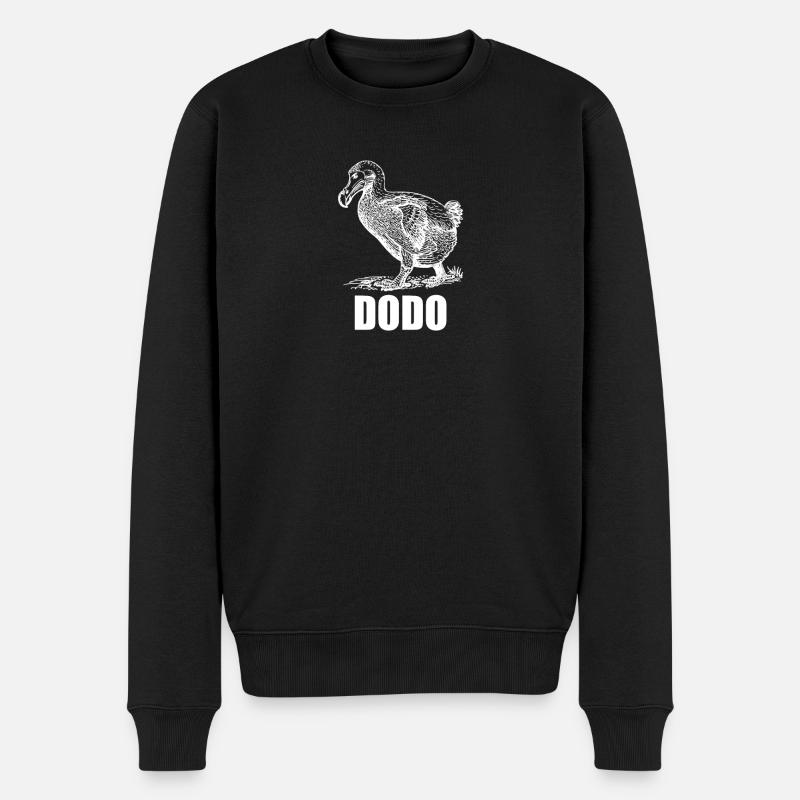 Dodo Vogel - Männer Premium Bio Pullover - Schwarz