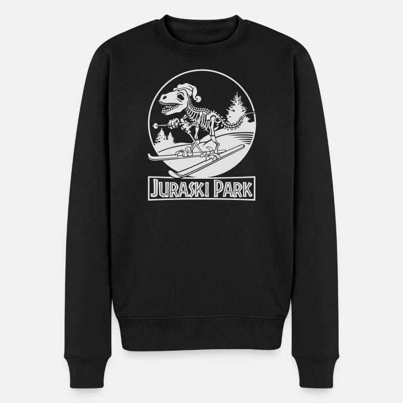 Juraski Park Flex - Männer Premium Bio Pullover - Schwarz