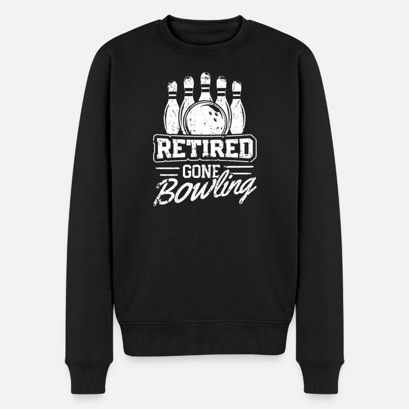 Retraite Gone Bowling Shirt - Pull Premium bio Homme - noir