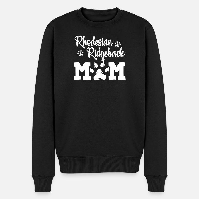 Rhodesian Ridgeback Mom Shirt - Männer Premium Bio Pullover - Schwarz