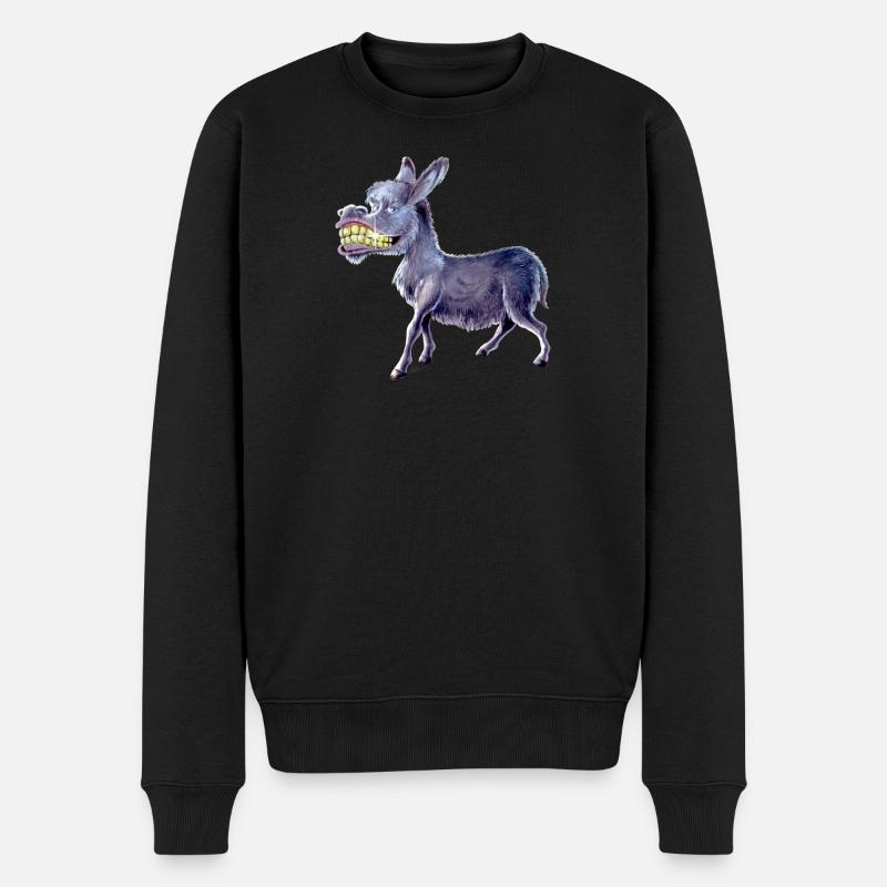 Âne Morgenstund - Pull Premium bio Homme - noir