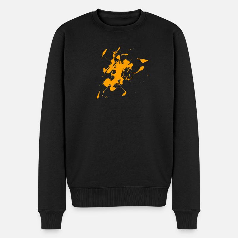 tache de couleur - Pull Premium bio Homme - noir