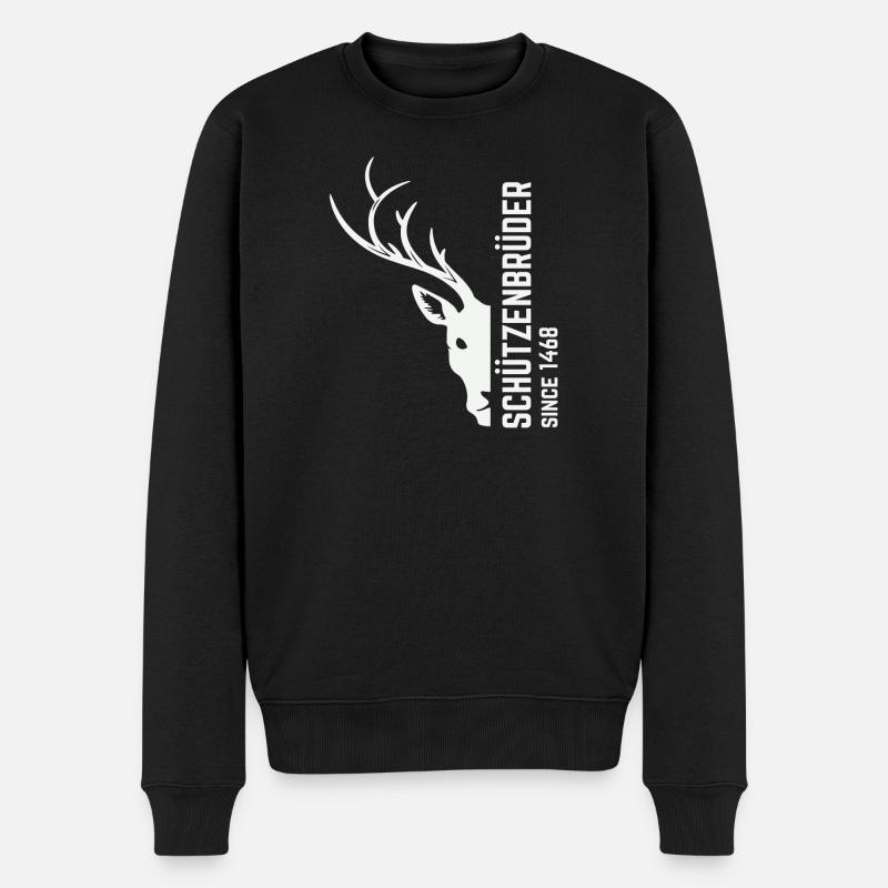 Schützen - Männer Premium Bio Pullover - Schwarz