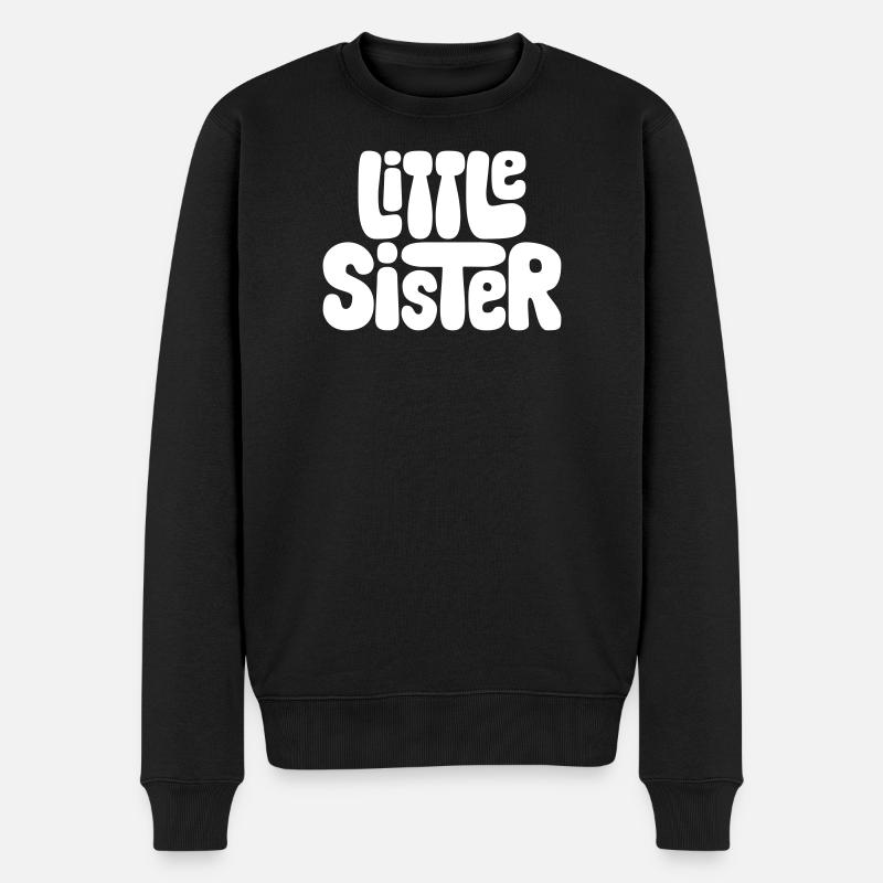 Little Sister - Männer Premium Bio Pullover - Schwarz