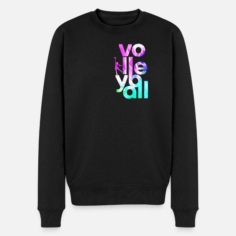 volley-ball - Pull Premium bio Homme - noir