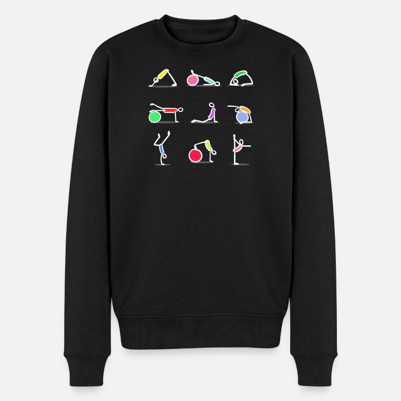 Entraînement de pilates - Pull Premium bio Homme - noir