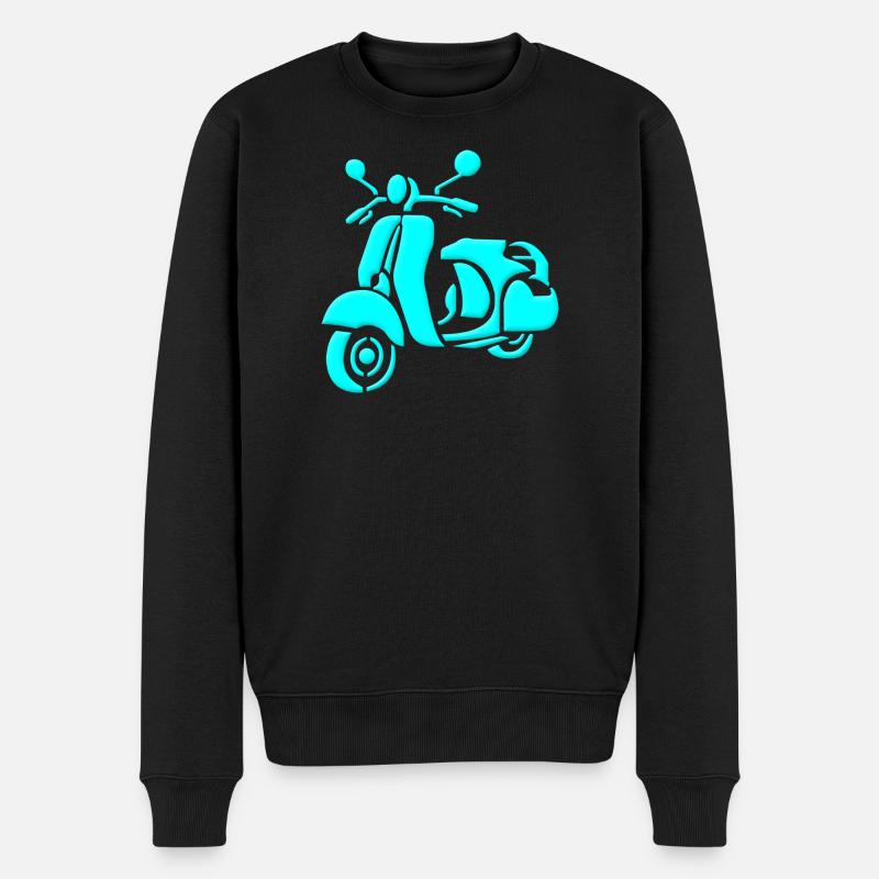 Scooter rétro - Pull Premium bio Homme - noir