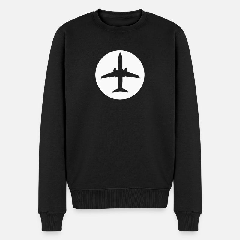 Cadeau avion avion - Pull Premium bio Homme - noir