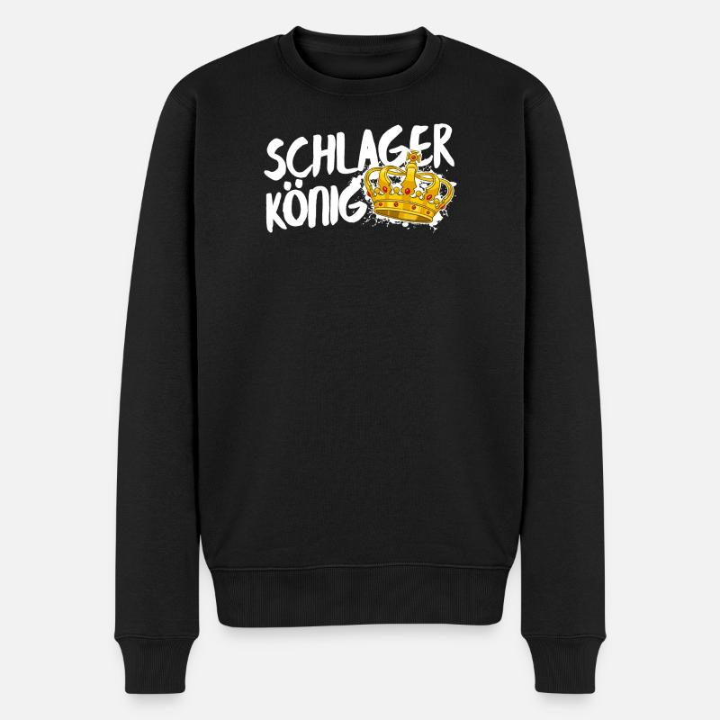 Schlager King Schlager King Krone Déclaration - Pull Premium bio Homme - noir