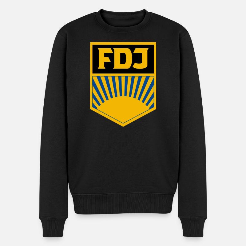 FDJ - Männer Premium Bio Pullover - Schwarz