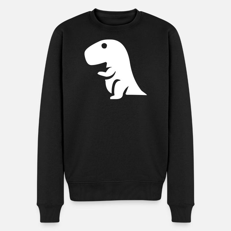 Baby Dino - Männer Premium Bio Pullover - Schwarz