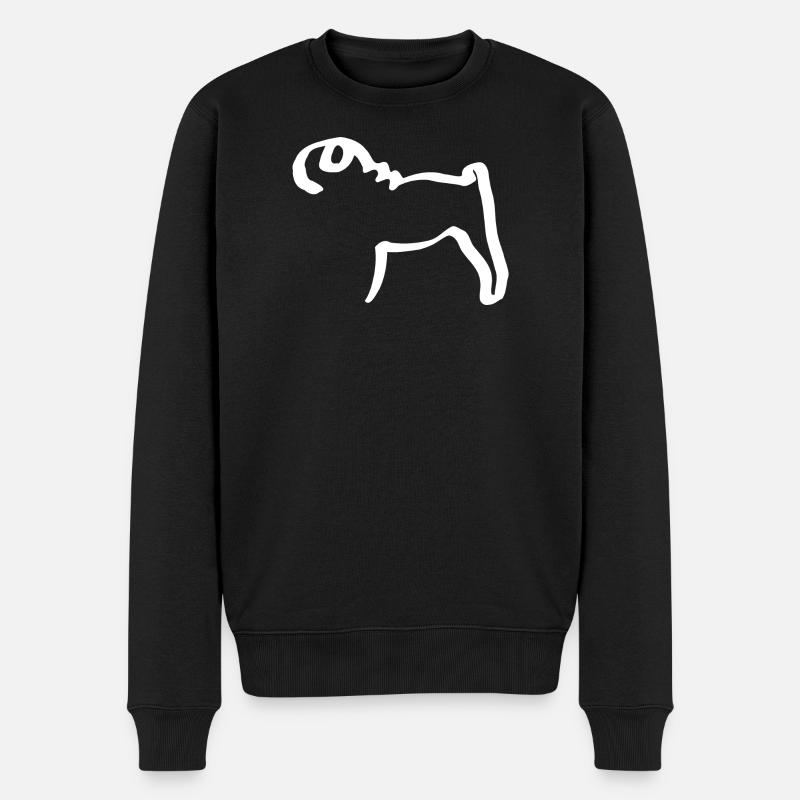 Lignes mops - Pull Premium bio Homme - noir