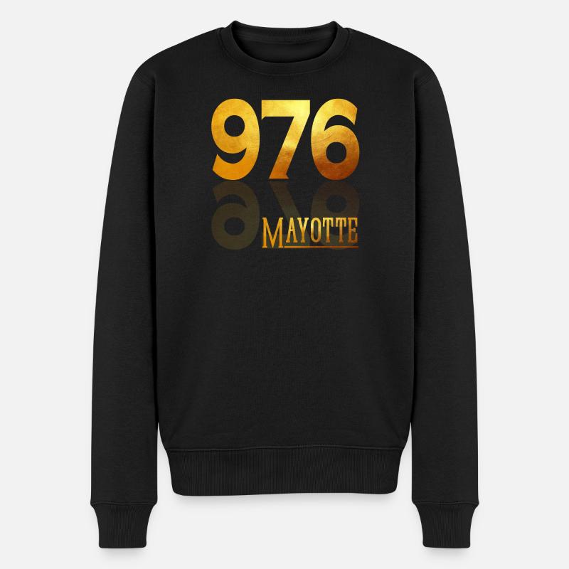 MAYOTTE - Männer Premium Bio Pullover - Schwarz