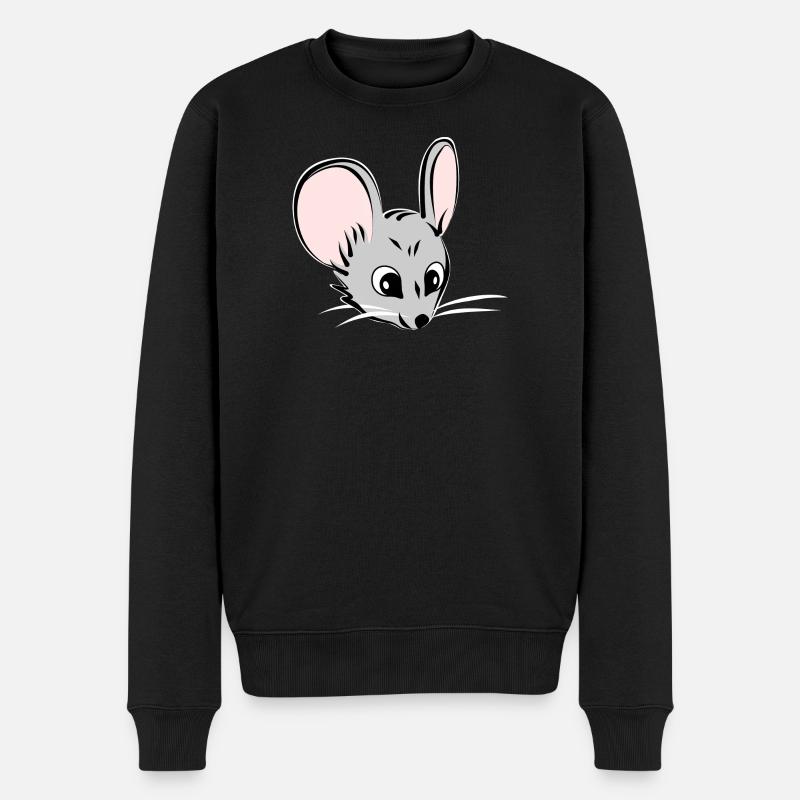 Souris tête de souris - Pull Premium bio Homme - noir