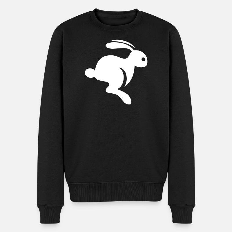 Un lapin charmant - Pull Premium bio Homme - noir